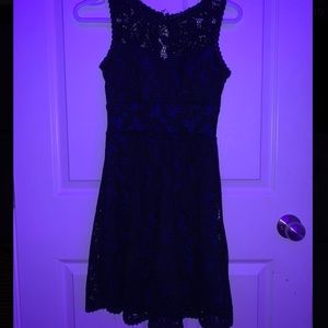 Black & Blue Laced Dress